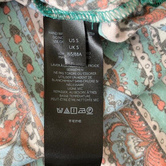 Anthropologie Maeve The Paz Buttondown Shirt / top, colorful print, relaxed fit - Picture 7 of 8